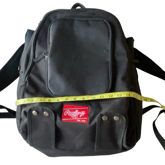 Rawlings Baseball / Softball 2 Bat Backpack - Black - Picture 9 of 12